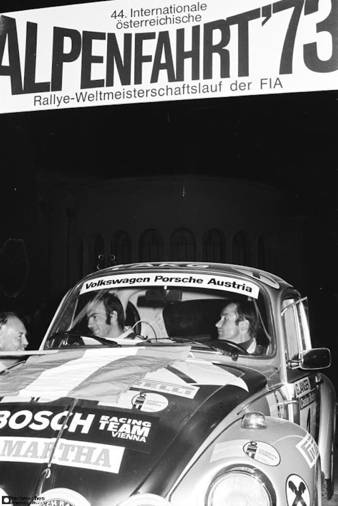 Alpenfahrt 1973 - Günther Janger-Harald Gottlieb VW 1303 S-ausgefallen 
