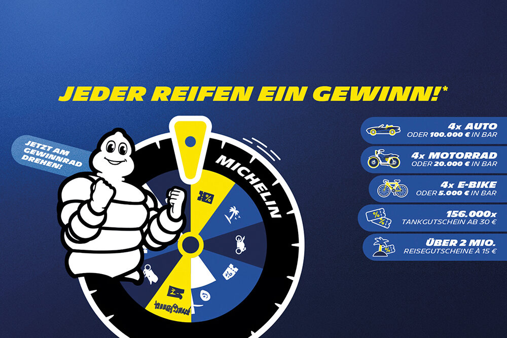 Jeder Reifen ein Gewinn – mit Michelin wird 2025 zum Glücksjahr